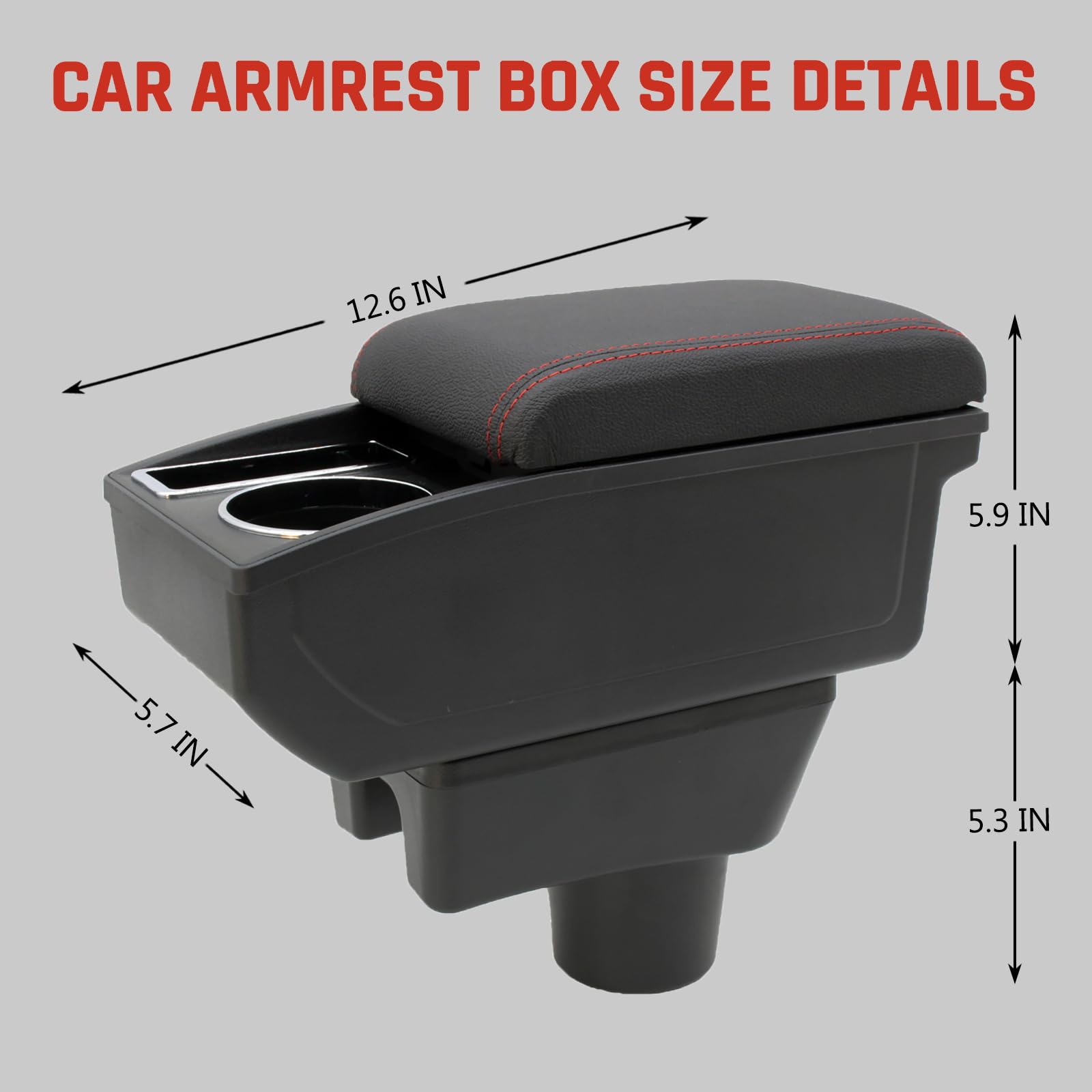 Amazon.com: for Mitsubishi Mirage 2014-2024 Car Armrest Box Center